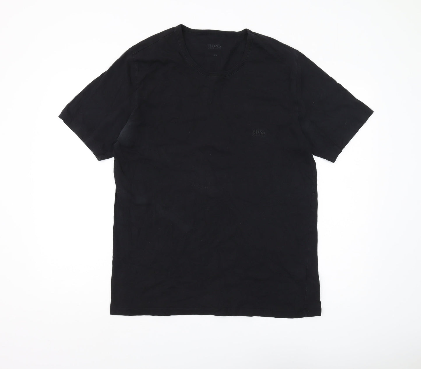 BOSS Men's Black Crew Neck T-Shirt 2XL Regular Fit