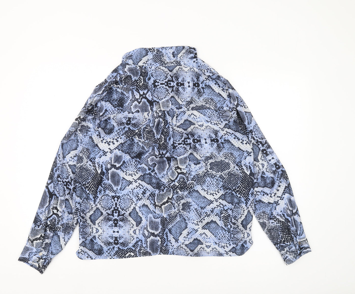 Wallis Women’s Blue Animal Print Tunic Blouse Size 12