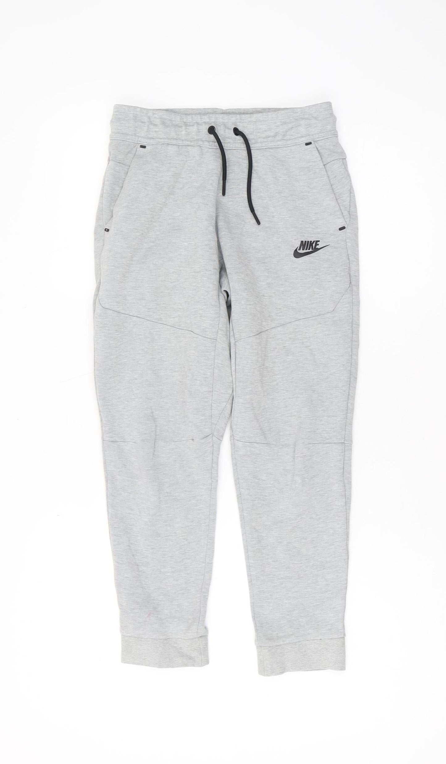 Nike Boys Grey Joggers M Cotton Blend Elastic Waist