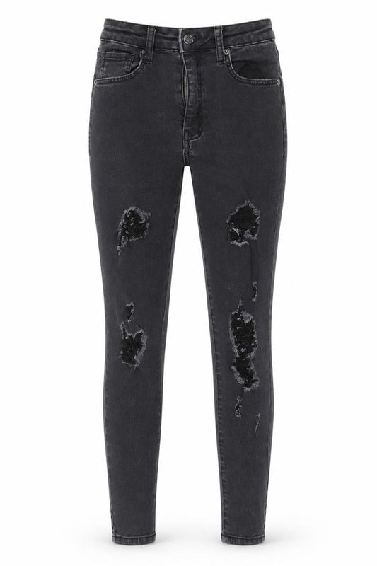 PrettyLittleThing Black Skinny Jeans Women Size 6