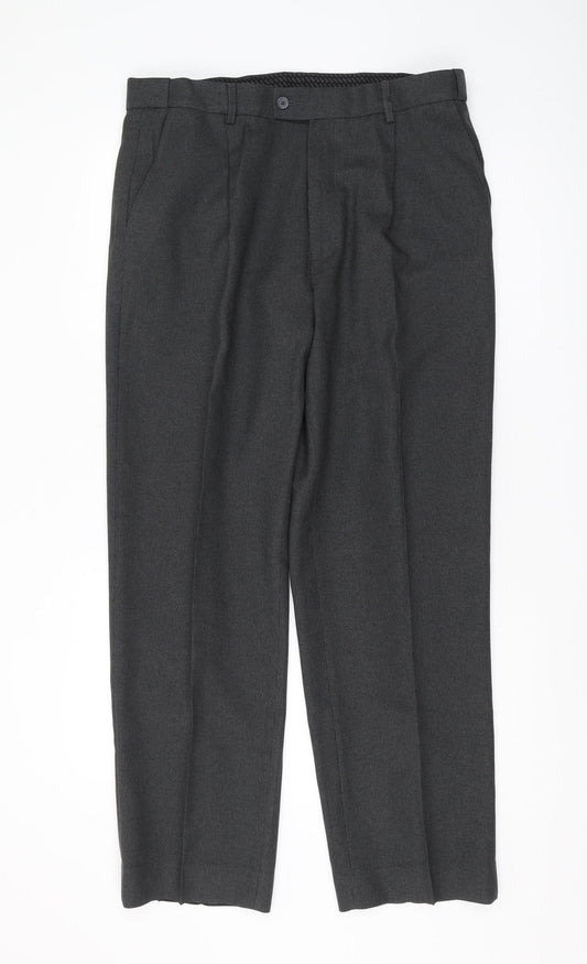 Debenhams Men's Grey Dress Pants 36R