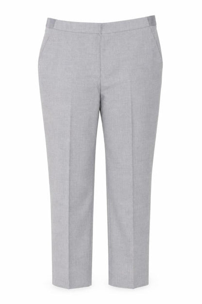 Uniqlo Women's Grey Trousers - Size L, Regular Fit