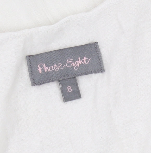 Phase Eight Women Ivory Long Sleeve Blouse Size 8