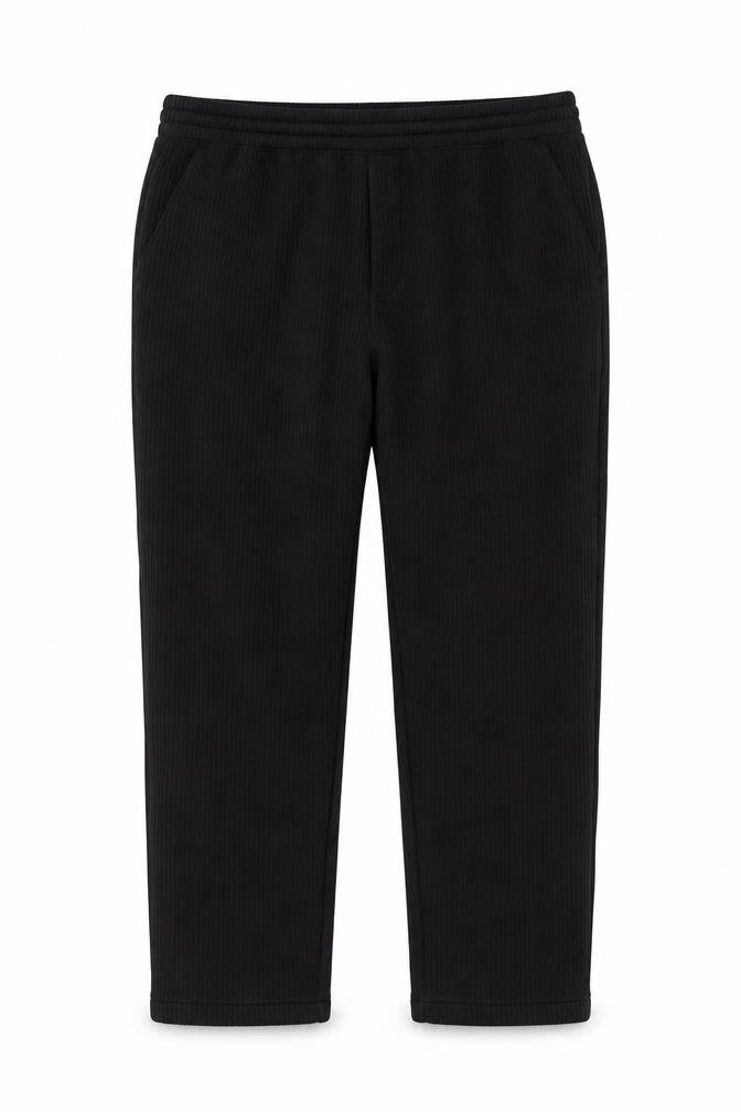 H&M Women's Black Regular Fit Trousers, Size L