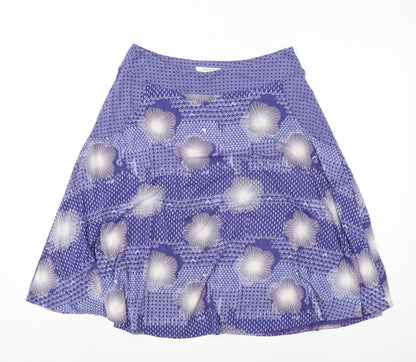 White Stuff Women's Blue A-Line Skirt Size 10