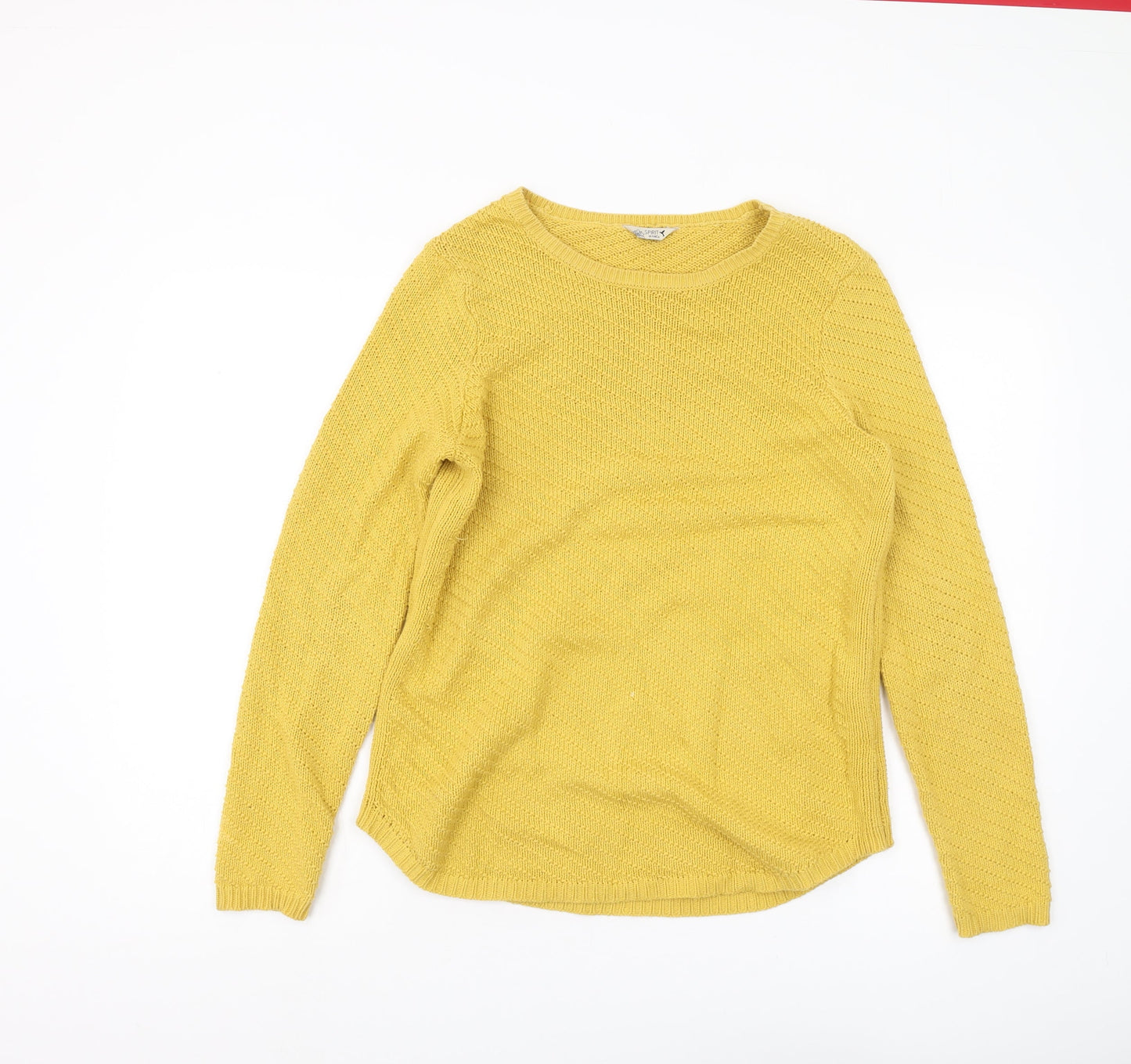 M&Co Women's Yellow Pullover Jumper Size 12