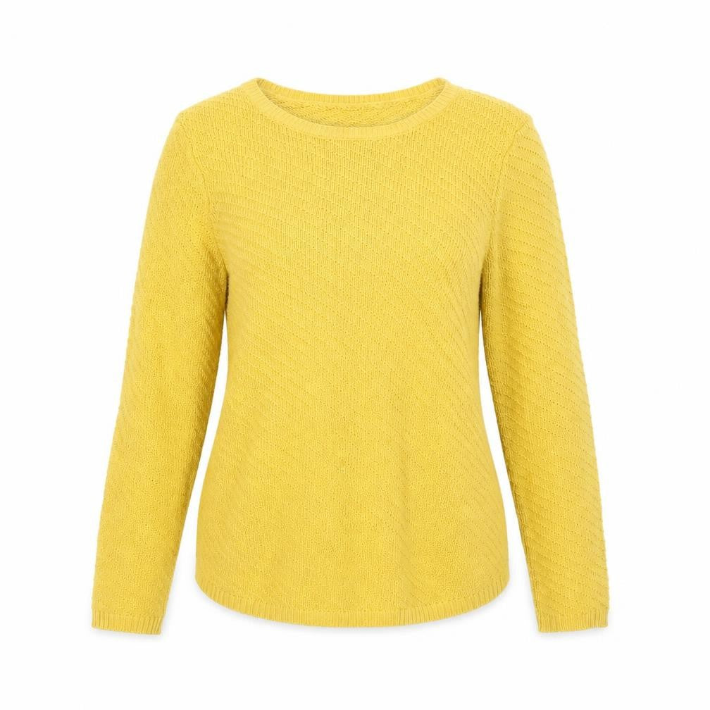 M&Co Women's Yellow Pullover Jumper Size 12