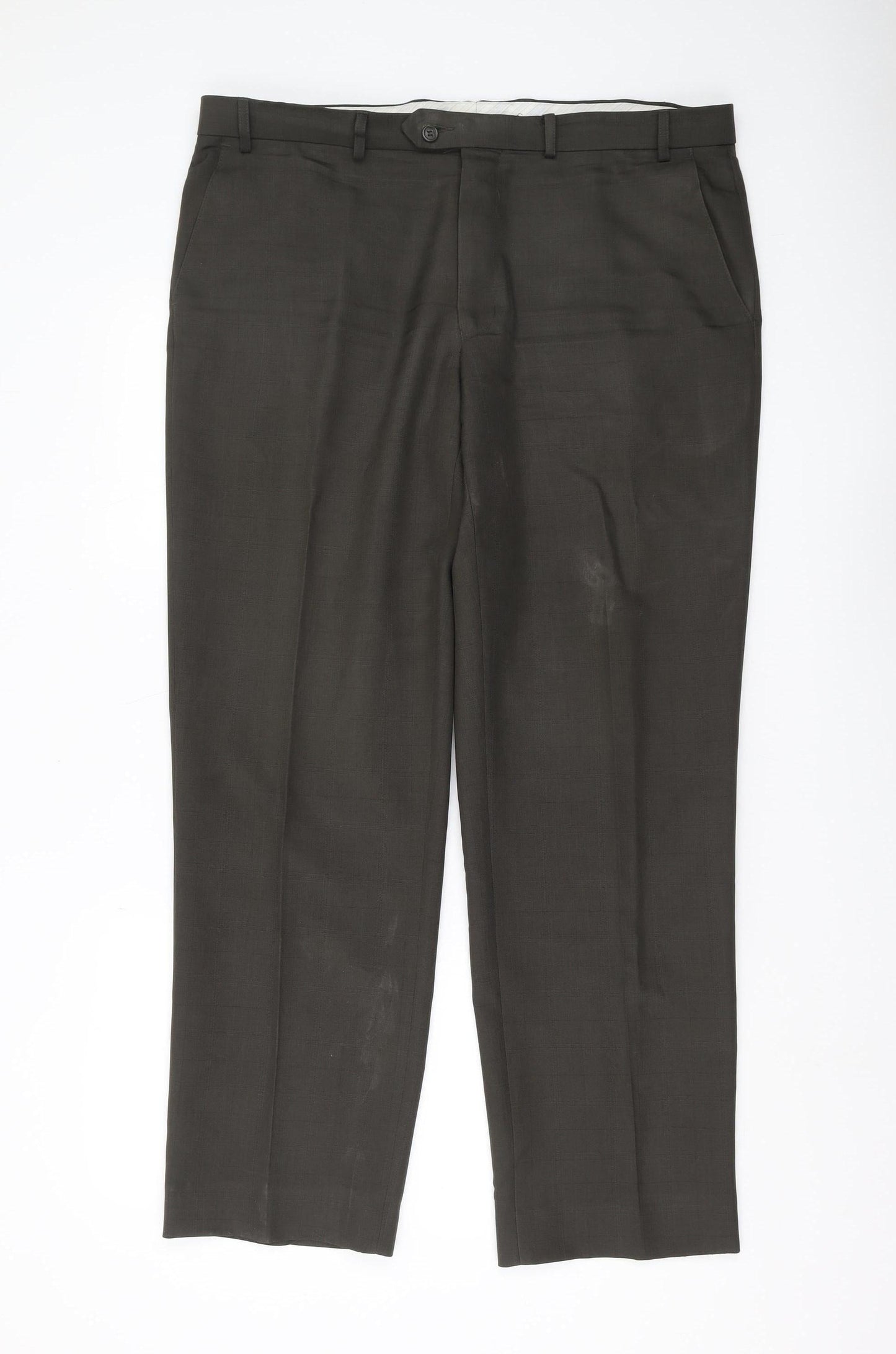 Marks and Spencer Men's Green Dress Pants 38in L Regular