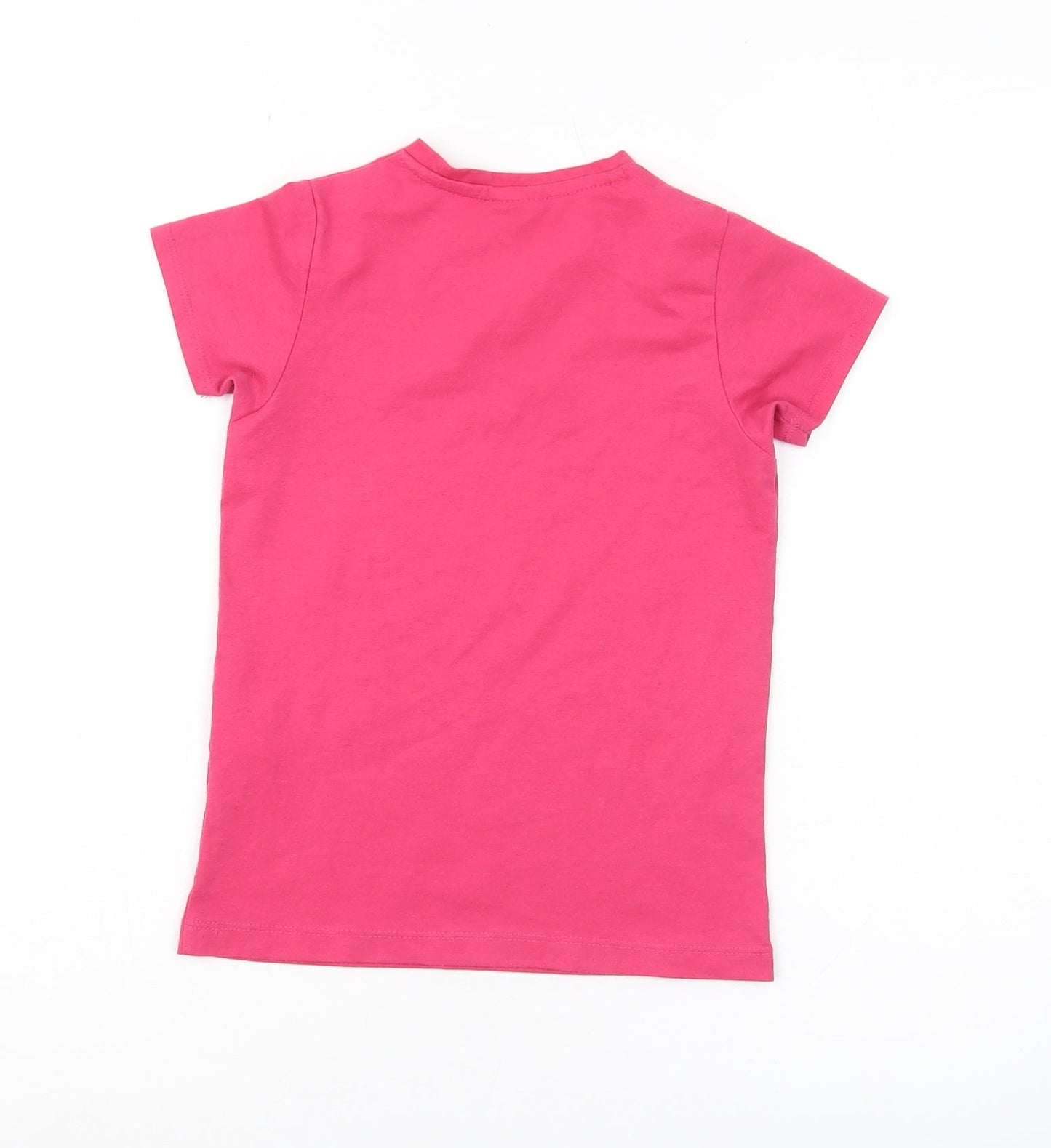 LA Gear Girls Pink V-Neck T-Shirt 7-8 Years