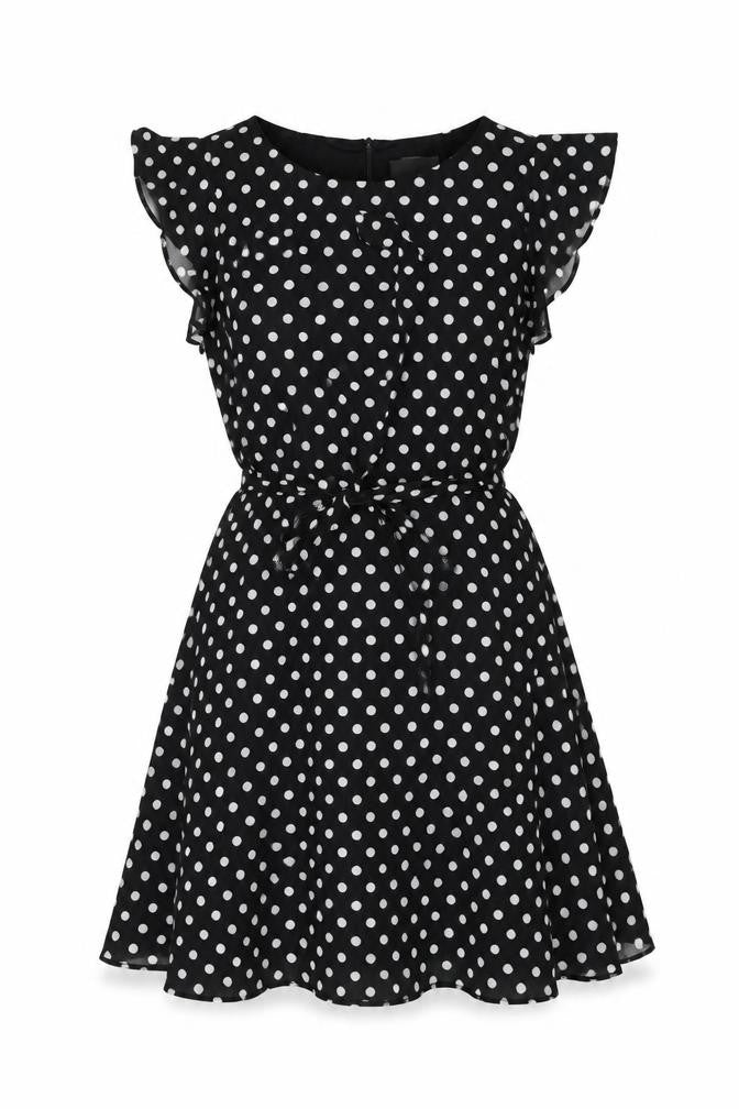 Wallis Women’s Petite Black Polka Dot Dress UK 12