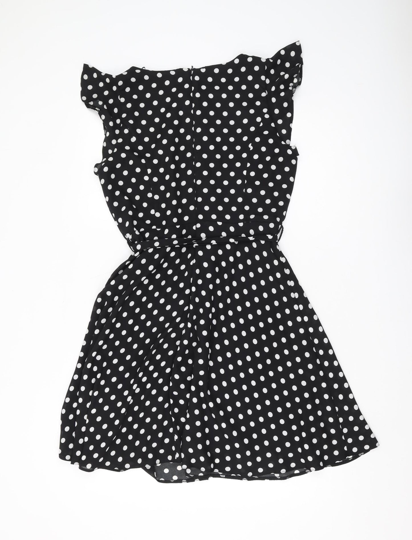 Wallis Women’s Petite Black Polka Dot Dress UK 12