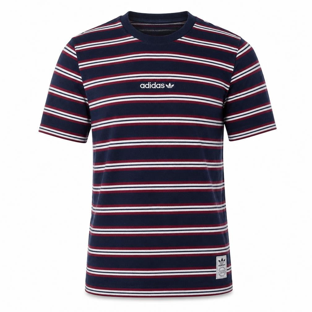 Adidas Men's Multicoloured Striped T-Shirt S