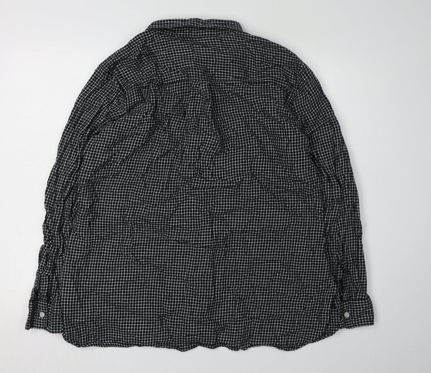 Old Navy Men's Black Classic Check Shirt 2XL