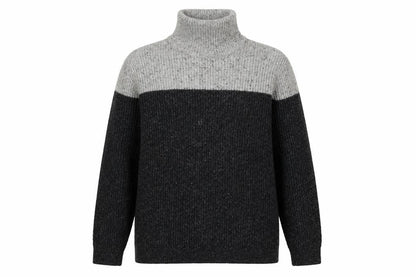 Next Women's Grey High Neck Knit Pullover Jumper L