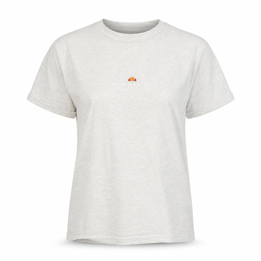 ellesse Women's White T-Shirt, Size 6, Crew Neck