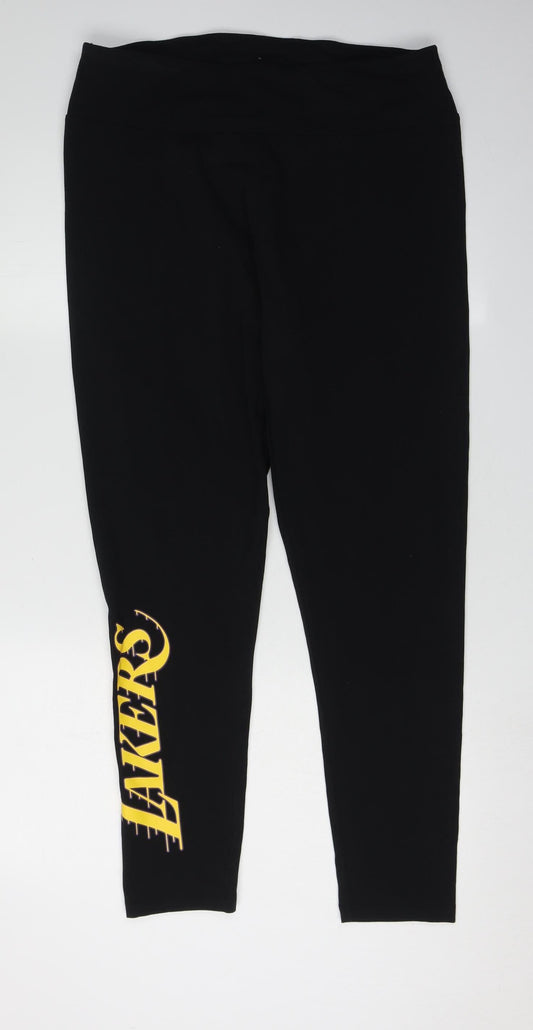 NBA Women's Black Ankle Leggings Size 14/16