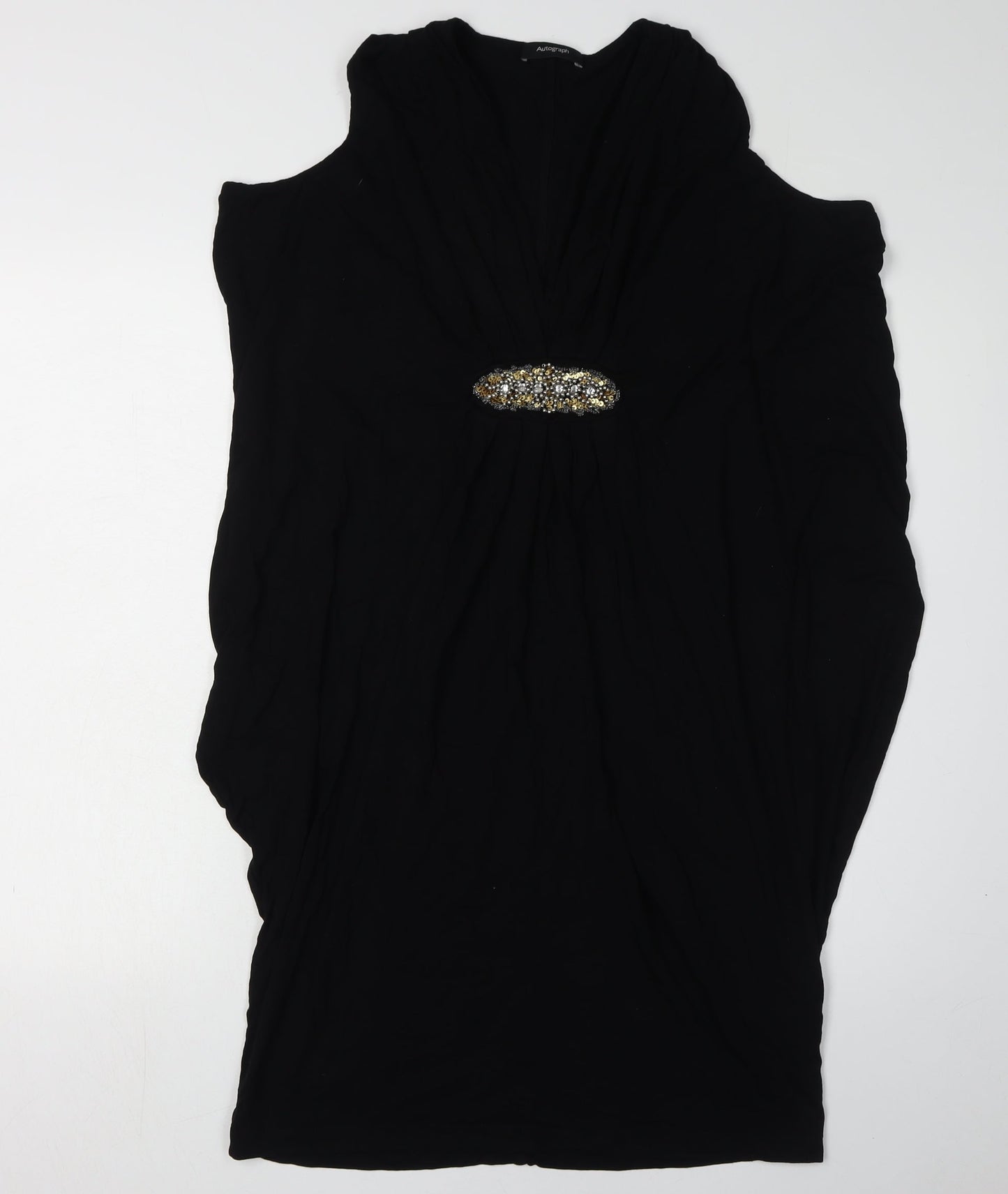 Marks and Spencer Black Sheath Dress Size 12