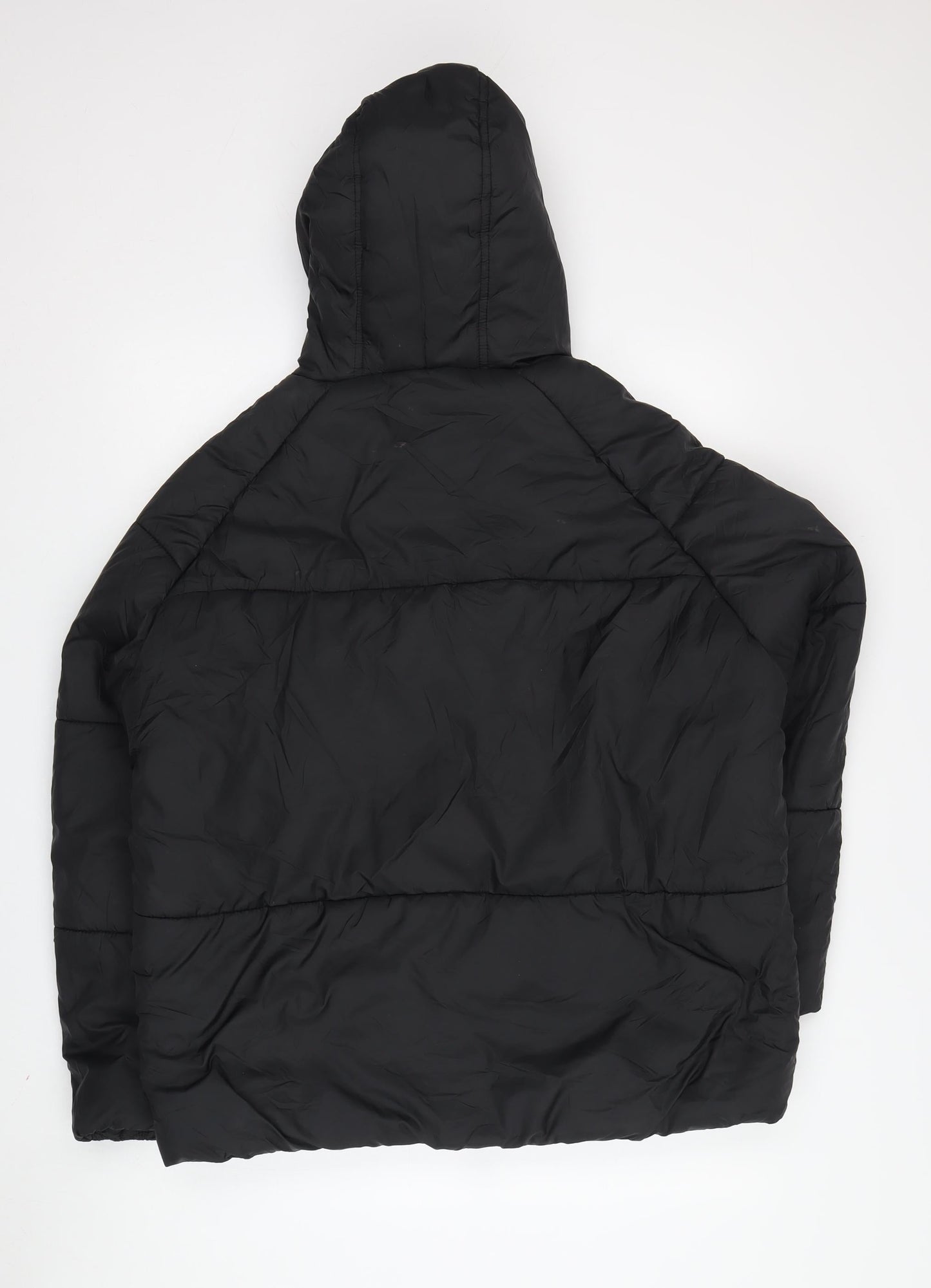 PrettyLittleThing Women's Black Puffer Jacket Size 6