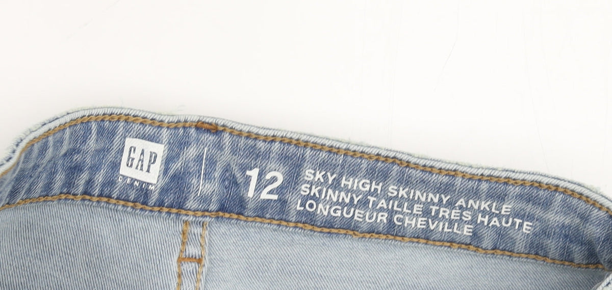 Gap Girls Blue Skinny Jeans Size 12, High-Rise
