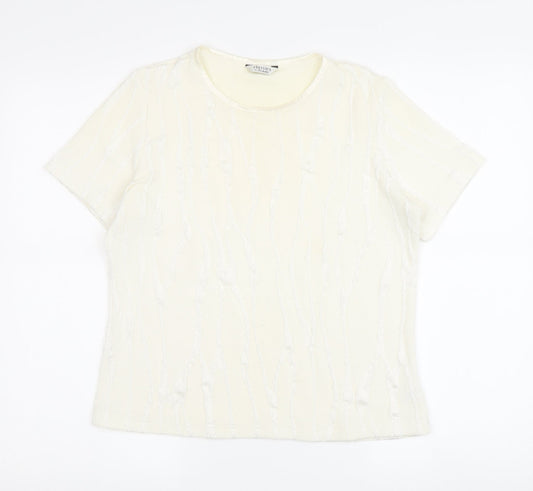 Classics by Berketex Women's Ivory T-Shirt Size 14