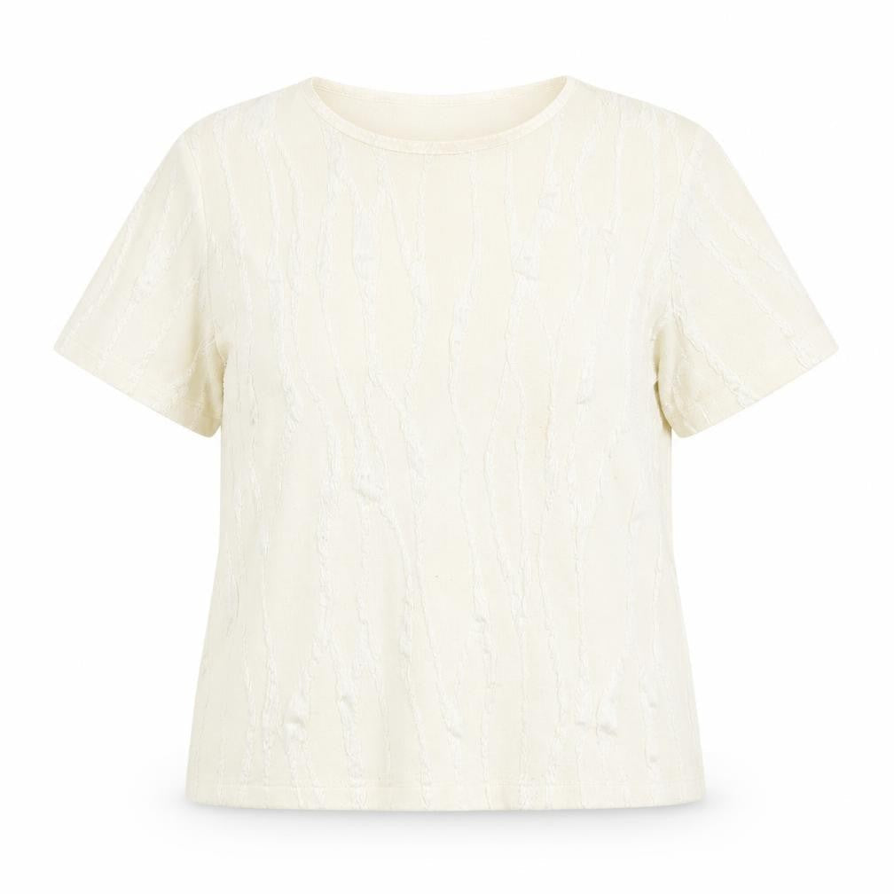 Classics by Berketex Women's Ivory T-Shirt Size 14