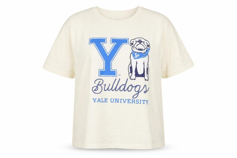 Yale University Ivory T-Shirt, Size 16, Unisex Adults