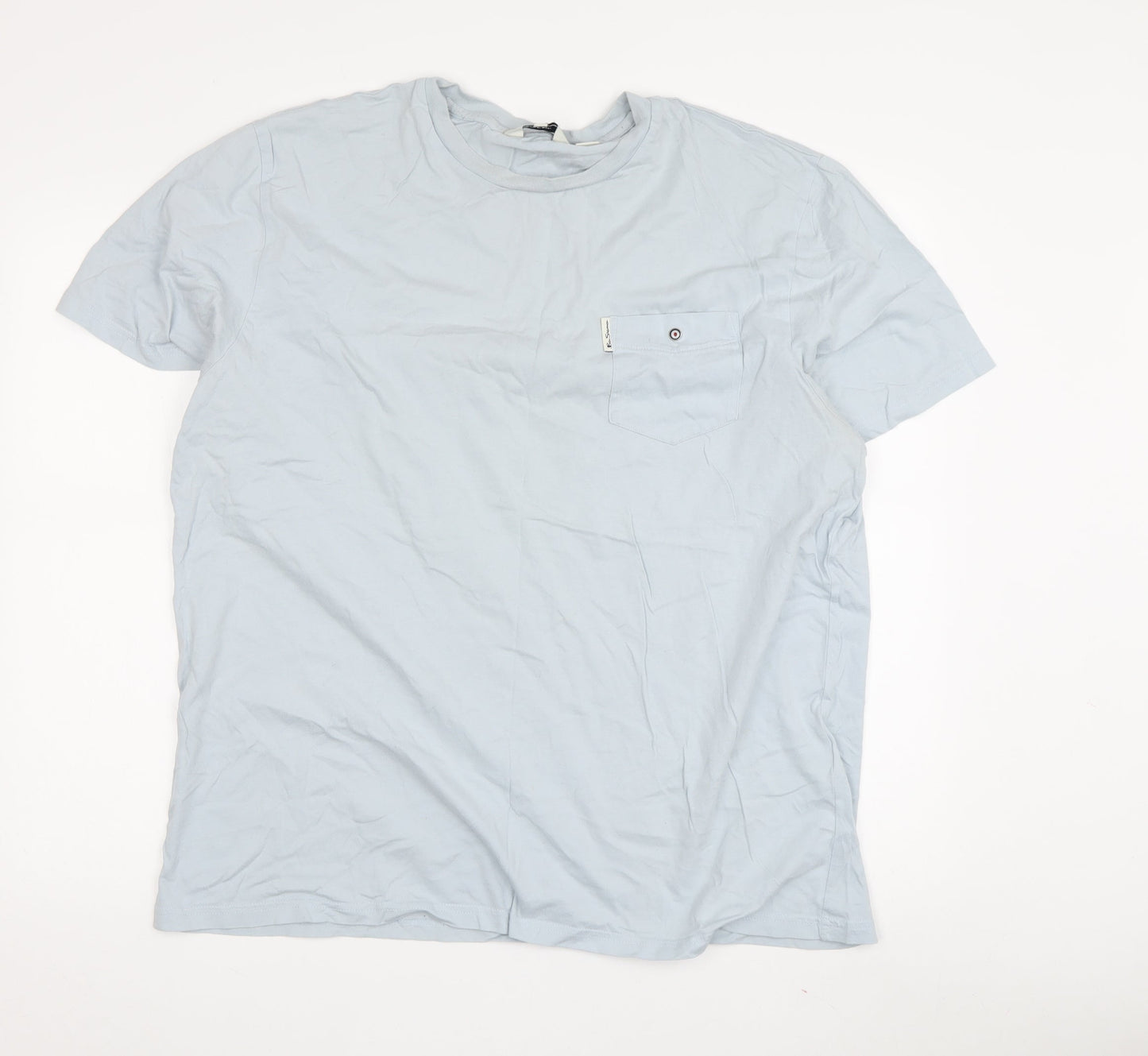 Ben Sherman Men's Blue Cotton Jersey T-Shirt Size 2XL