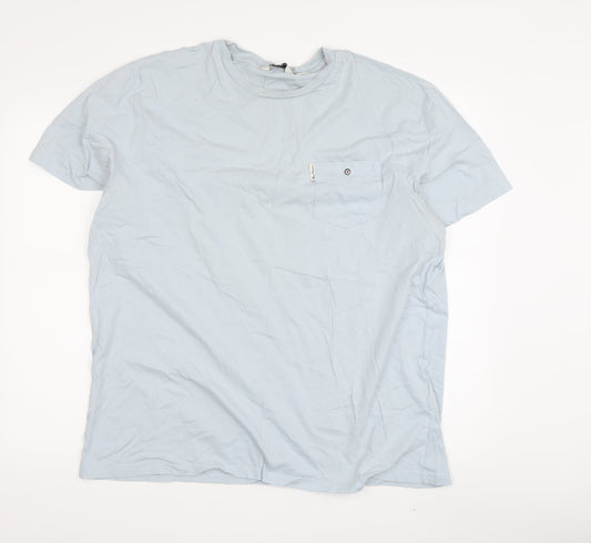 Ben Sherman Men's Blue Cotton Jersey T-Shirt Size 2XL