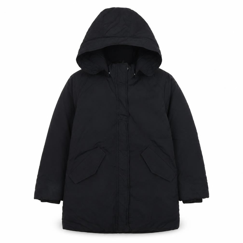 H&M Boys Black Hooded Puffer Jacket 8-9 Years Winter