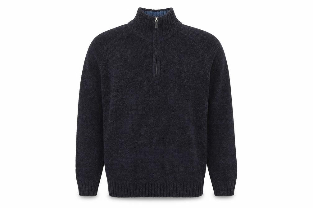 EWM Men's Black Cotton Pullover Jumper M