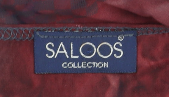 Saloos Women's Multicoloured Floral V-Neck Blouse M/L
