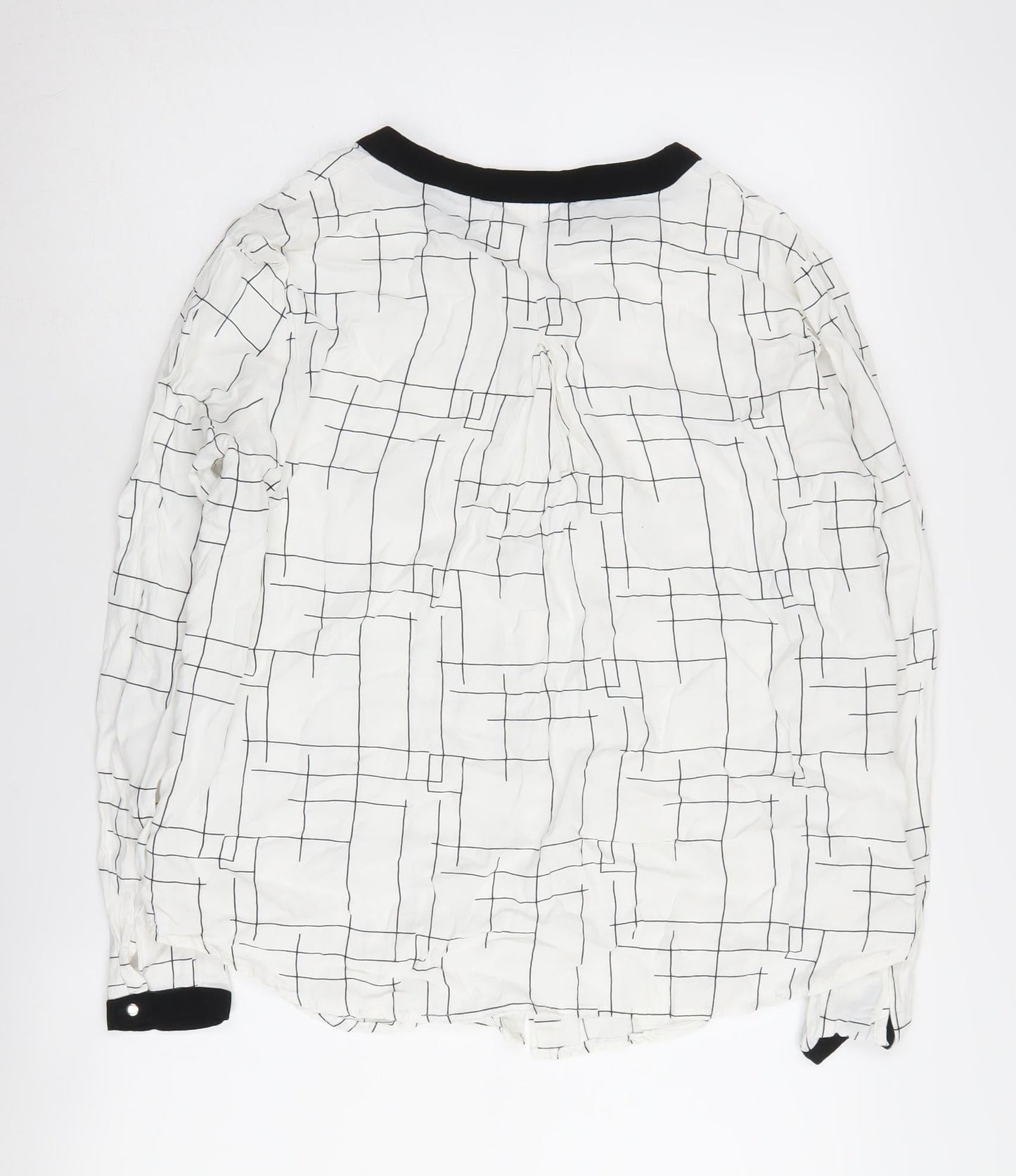 Warehouse Women’s Geometric Long Sleeve Top, Size 12