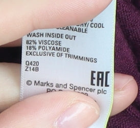 Marks and Spencer Women's Purple Cardigan S