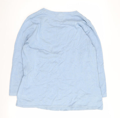 Country Casuals Women's Blue Round Neck Jumper Size M