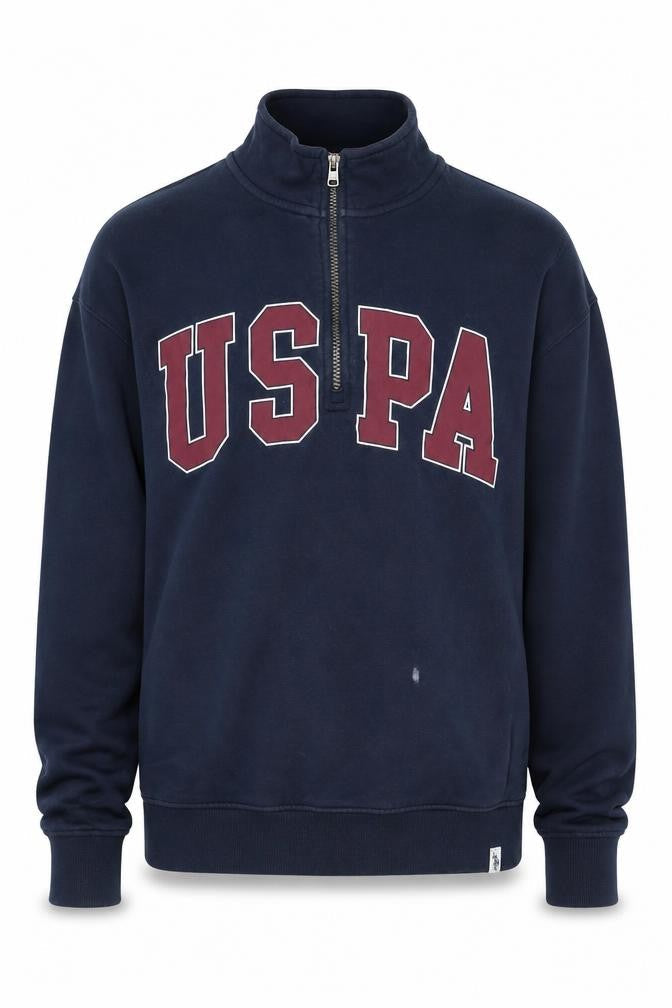 U.S. Polo Assn. Men's Blue M Logo Sweatshirt