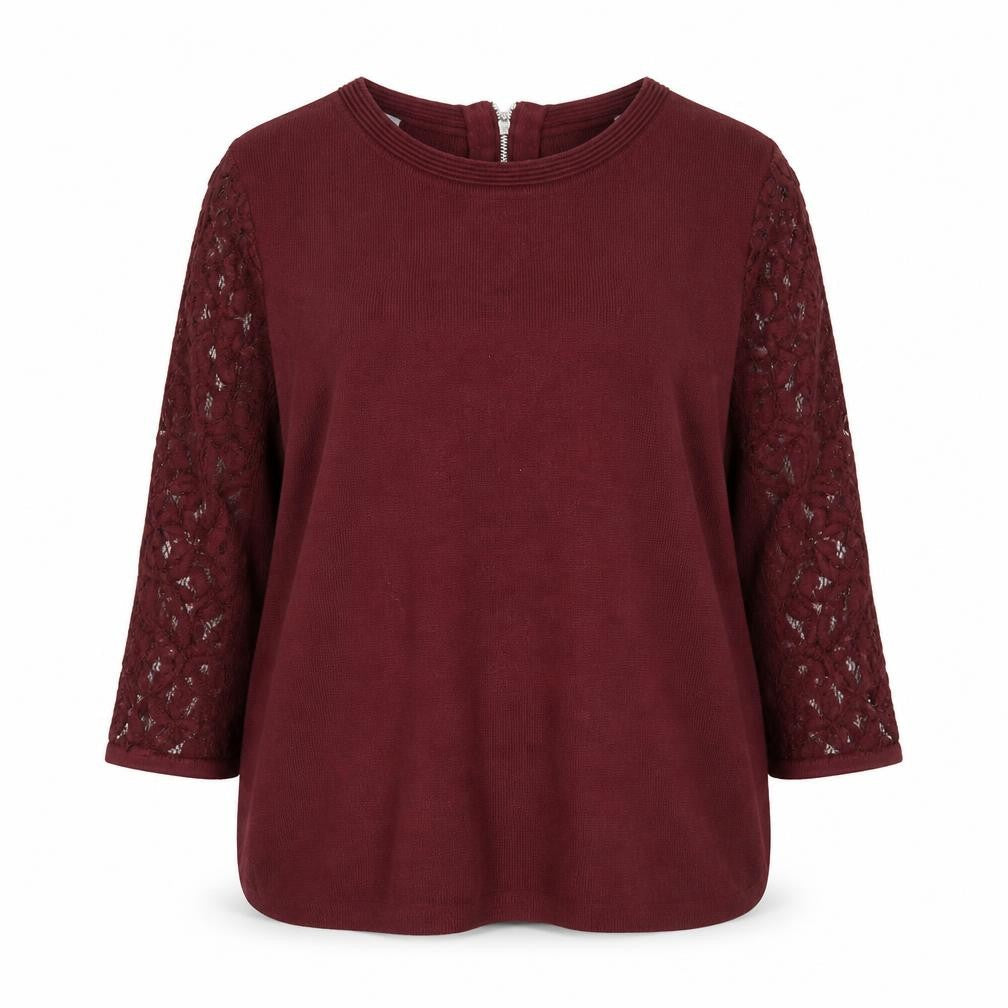 Marks & Spencer Women's Red Crew Neck Pullover Jumper