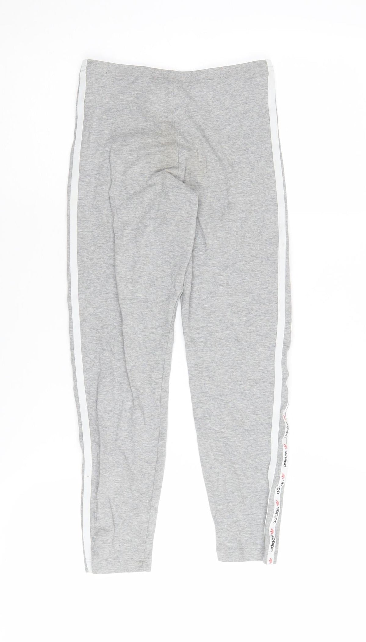 Back view of Adidas girls’ grey track pants 9-10 years