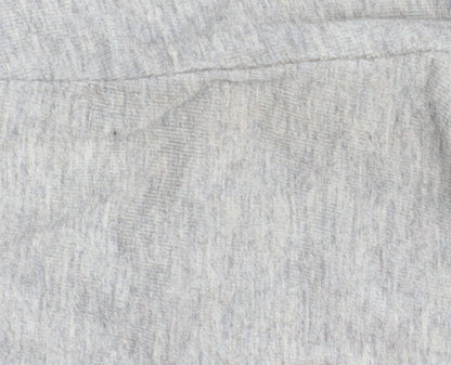 Close-up detail of Adidas girls’ grey track pants 9-10 years