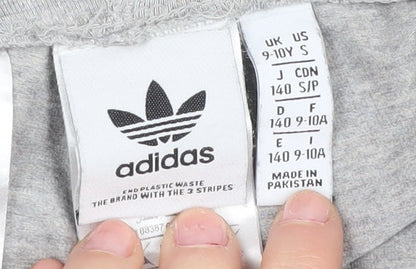 Additional view of Adidas girls’ grey track pants 9-10 years