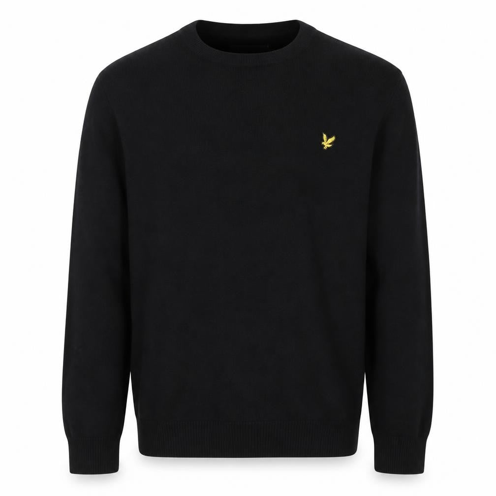 Lyle & Scott Men's Black Crew Neck Pullover Jumper L