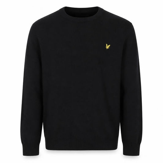 Lyle & Scott Men's Black Crew Neck Pullover Jumper L