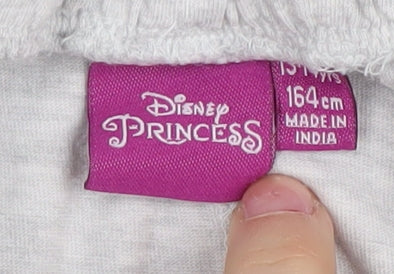 Disney Princess Girls Grey Sweat Shorts 13-14 Years