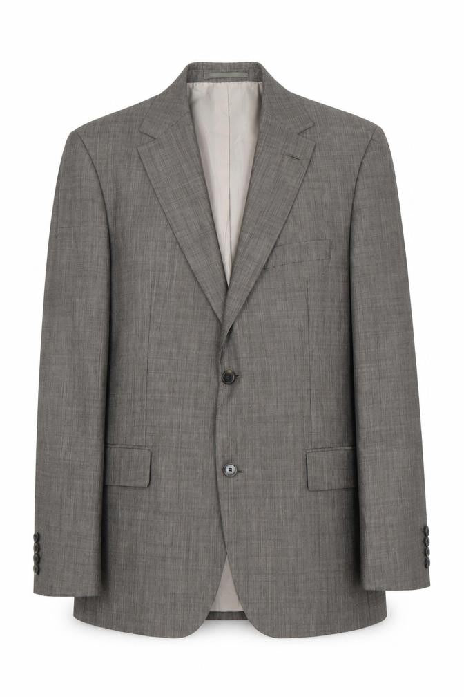 HUGO BOSS Men's Grey Blazer 40R Wool Business