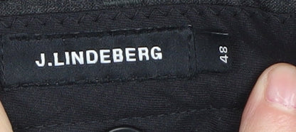 J.Lindeberg Men's Black Wool Dress Pants - Size 48