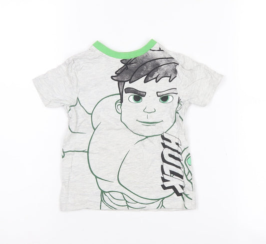 George Boys Grey Hulk T-Shirt - Superhero Style, 2 Years