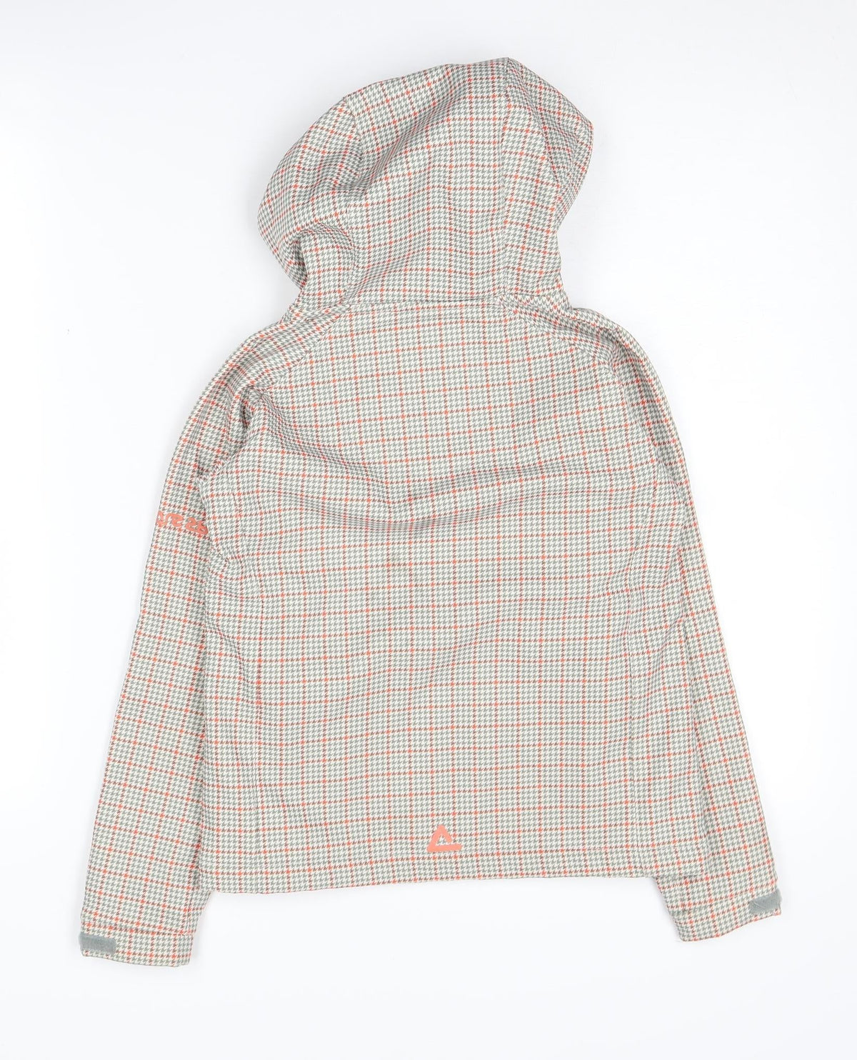 Back view of Dare 2b girls’ grey softshell jacket 8 years wind-resistant