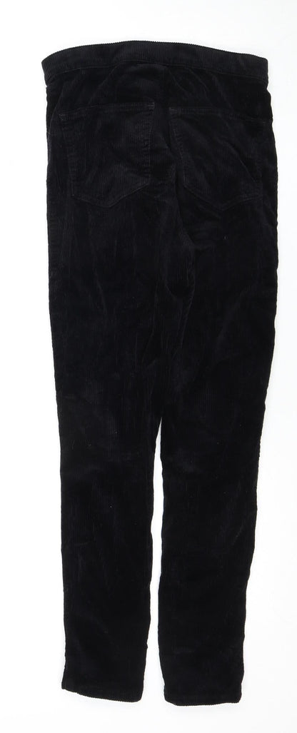 Topshop Women's Black High-Rise Skinny Trousers Size 10