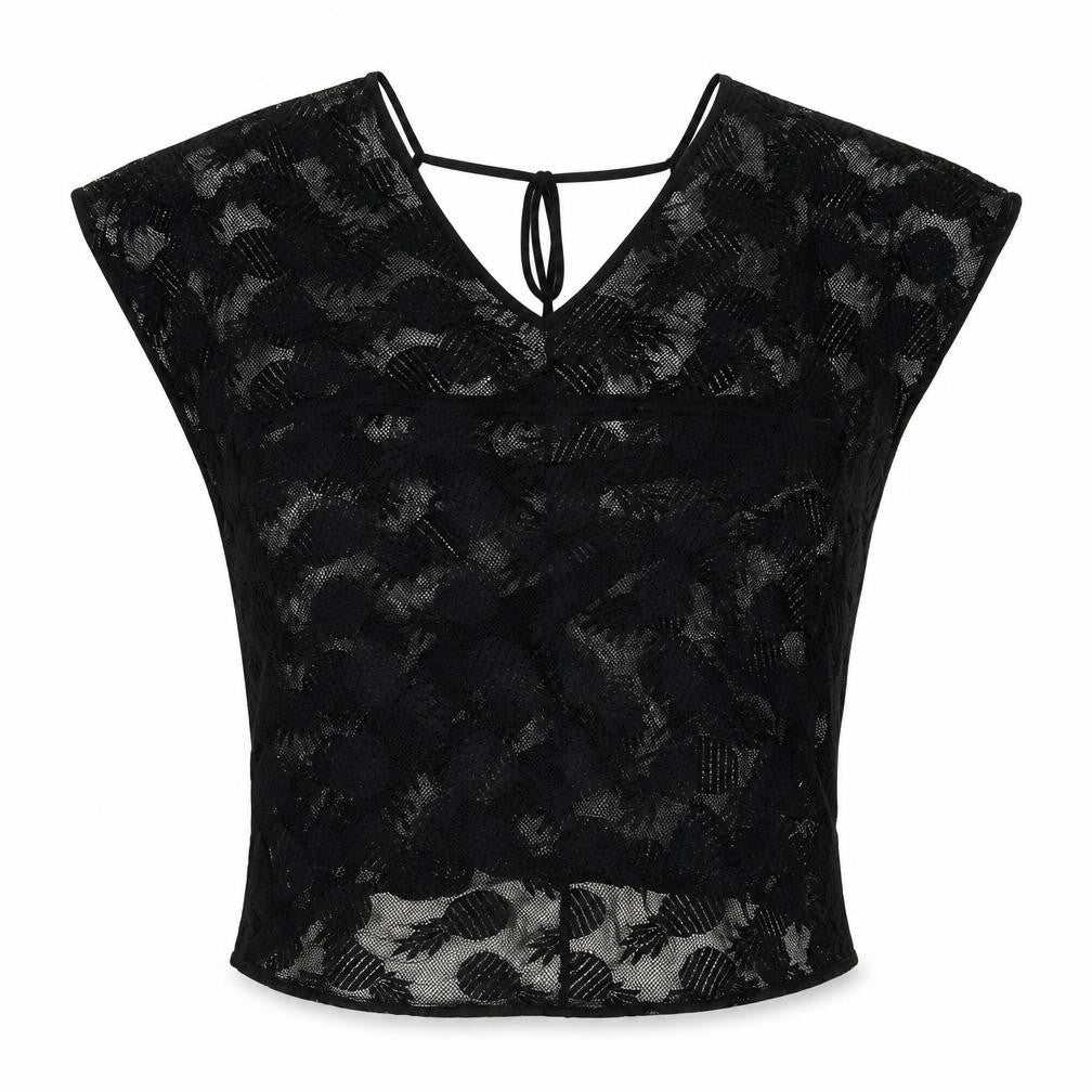 SoulCal Women's Black Lace Camisole Blouse, Size 12