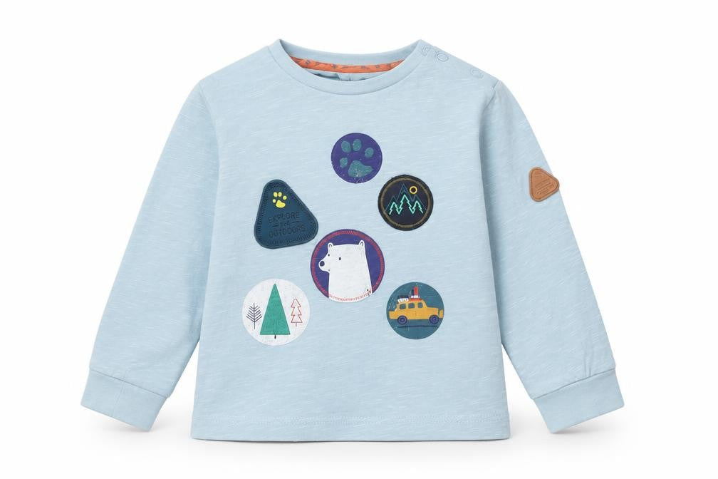 Unisex Baby Blue Graphic Long Sleeve T-Shirt, 9-12 Months