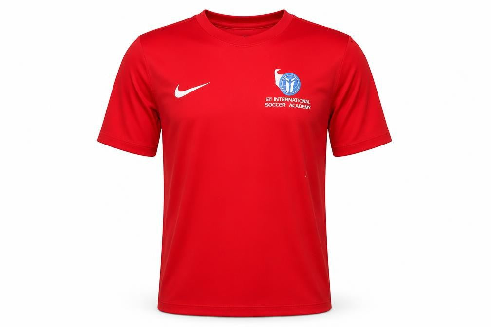 Nike Men's Red Soccer Jersey T-Shirt L Athletic